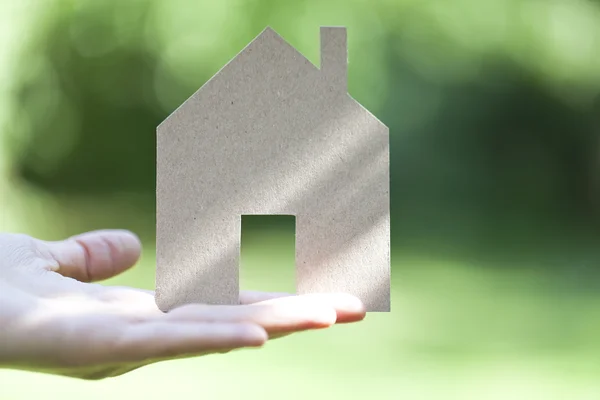 Traumhaus oder Haus Versicherungskonzept — Stockfoto