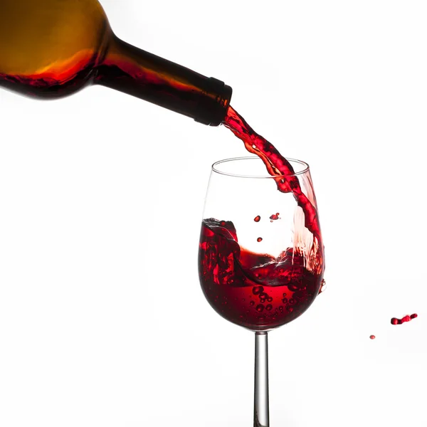 Red Wine Splashing, wine tasting concept — Stock Photo, Image