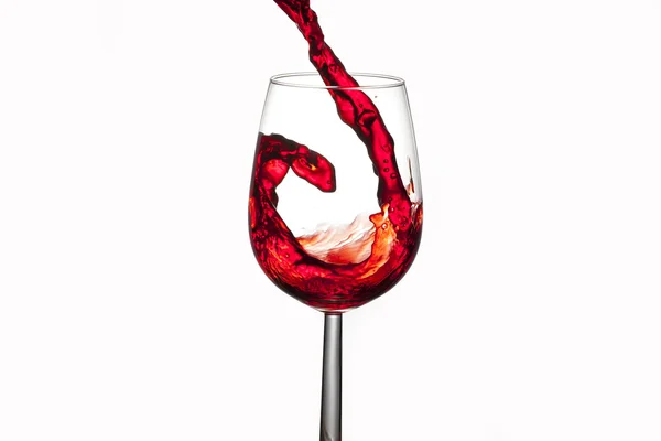 Echar vino tinto, salpicadura de vino — Foto de Stock