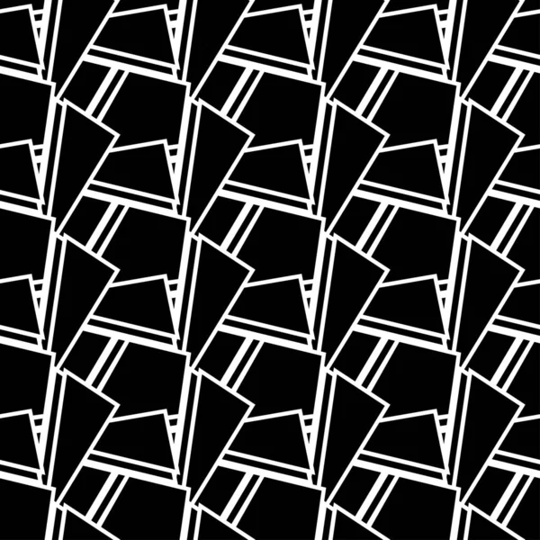 Geometrisches lineares Ornament. Perfekt für textile Projekte. Nahtloser Vektormuster-Hintergrund. Stockillustration