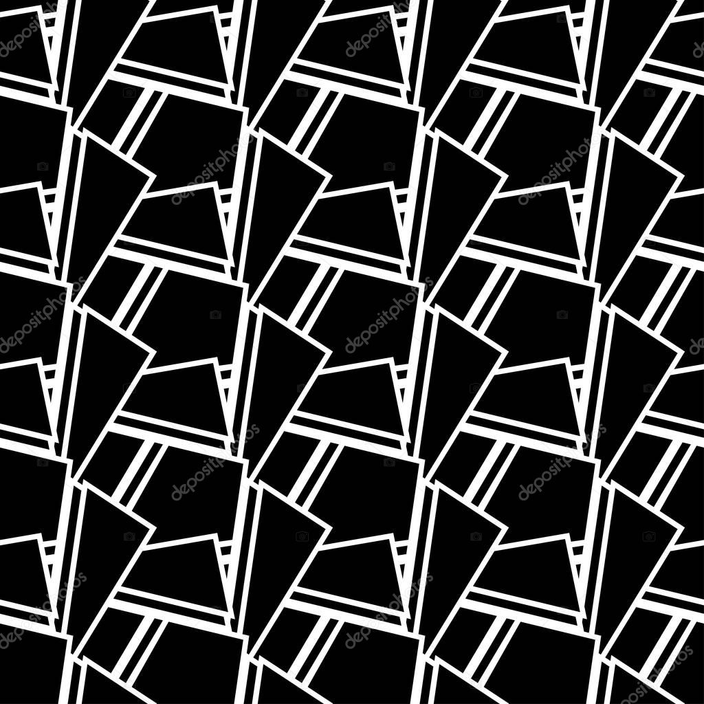 Geometryc linear ornament. Perfect for textile projects. Seamless vector pattern background.