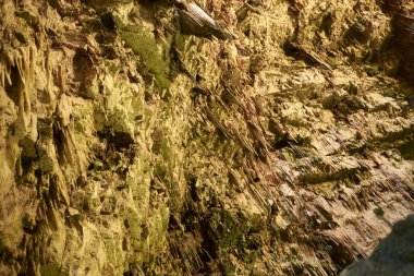 Castellana Grotte, İtalya - 4 Eylül 2020 Castellana mağarasında La Grave adlı ana mağaranın görüntüsü