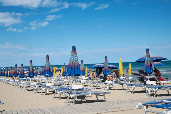 Lido Morelli Italia Septiembre 2020 Vista Del Club Playa Lido —  Fotos de Stock