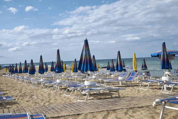 Lido Morelli Italia Septiembre 2020 Vista Del Club Playa Lido — Foto de Stock