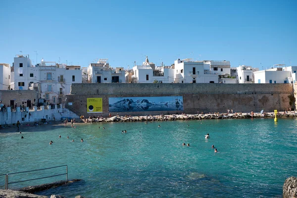 Monopoli Italy September 2020 View Cala Porta Vecchia Beach — Stock Photo, Image