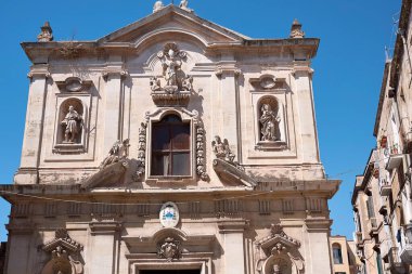 Taranto, İtalya - 06 Eylül 2020: San Cataldo Katedrali