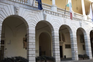 Brescia, İtalya - 22 Ağustos 2020: Palazzo del Governo