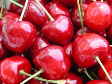  Olgun tatlı kirazların görüntüsü