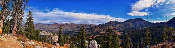 Lake Mary Panoráma Kilátás Túraútvonalról Sunset Peak Great Western Trail — Stock Fotó