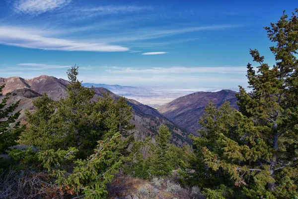 Butterfield Peak Views Oquirrh Range Provo Tooele Utah Lake Salt — Photo