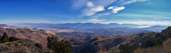 Butterfield Peak Views Oquirrh Range Provo Tooele Utah Lake Salt — Fotografia de Stock