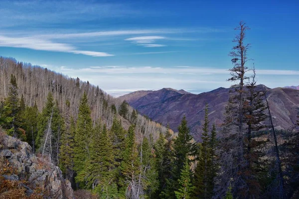 Blick Vom Butterfield Peak Auf Die Oquirrh Kette Richtung Provo — Stockfoto