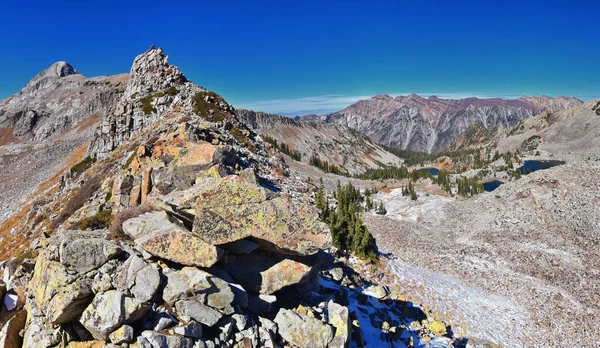 View Pfeifferhorn Peak Lone Peak Wilderness Mountain Landscape White Baldy — Stockfoto