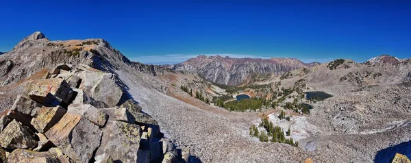 View Pfeifferhorn Peak Lone Peak Wilderness Mountain Landscape White Baldy — Stockfoto