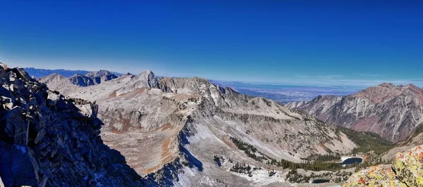 View Pfeifferhorn Peak Lone Peak Wilderness Mountain Landscape White Baldy — Stock Fotó