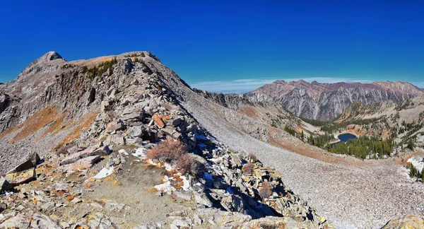 Вид Вершину Пфайфферхорну Гірський Ландшафт Лоун Пік Від Вайт Бальді — стокове фото