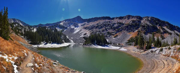 Red Pine Lake Ορεινό Τοπίο Γραφική Θέα Από White Baldy — Φωτογραφία Αρχείου