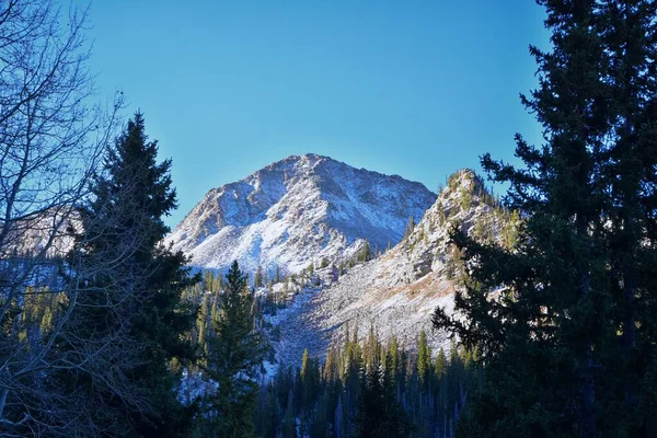 Vistas Lago White Pine Desde Paisaje Montañoso Hacia Salt Lake —  Fotos de Stock