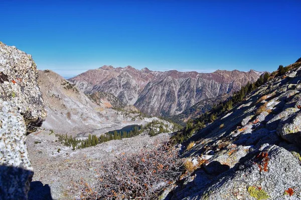 White Pine Lake Απόψεις Από Μονοπάτι Ορεινό Τοπίο Προς Salt — Φωτογραφία Αρχείου