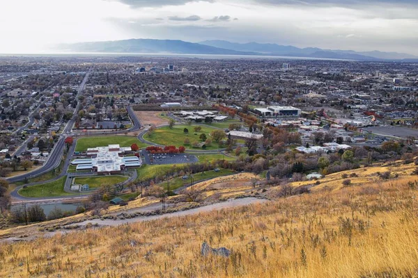 Utah State Hospital Provo Vistas Del Paisaje Desde Bonneville Shoreline —  Fotos de Stock