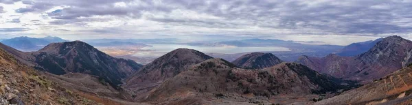 Provo Peak Vista Para Montanha Com Vista Para Topo Rock — Fotografia de Stock