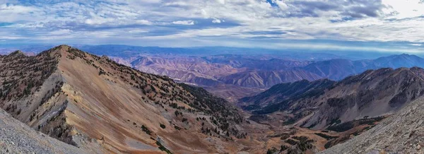 Provo Peak Mountain Views Looking Top Rock Canyon Slide Canyon — Photo