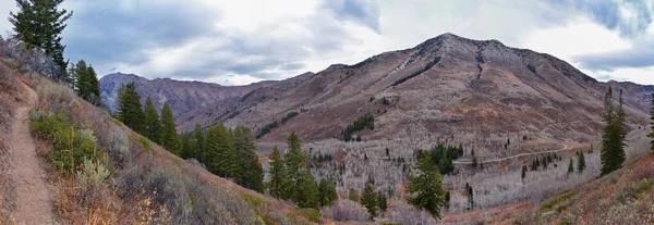 Provo Peak Mountain Views Looking Top Rock Canyon Slide Canyon — Stock Photo, Image