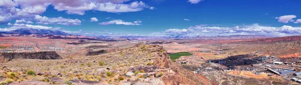 Vue Sur Sentier Randonnée Shinob Kibe Mesa Surplombant Washington City — Photo