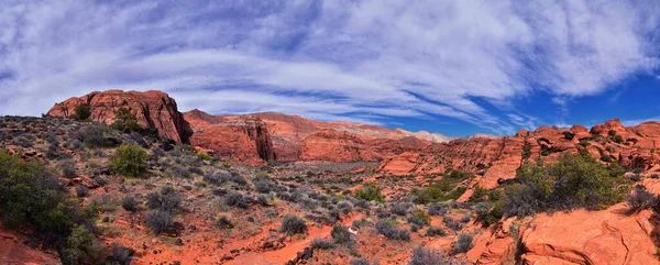 Padre Canyon Snow Canyon State Park Saddleback Tuacahn Desert Hiking — Foto de Stock