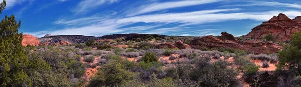 Padre Canyon Snow Canyon State Park Saddleback Tuacahn Woestijn Wandelpad — Stockfoto