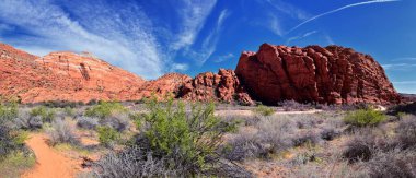 Padre Canyon, Kar Kanyonu Eyalet Parkı, Saddleback Tuacahn Çölü manzara yürüyüşü, Cliffs Ulusal Koruma Alanı Vahşi Doğası, St George, Utah, ABD. ABD.