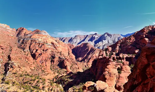 Padre Canyon, Kar Kanyonu Eyalet Parkı, Saddleback Tuacahn Çölü manzara yürüyüşü, Cliffs Ulusal Koruma Alanı Vahşi Doğası, St George, Utah, ABD. ABD.