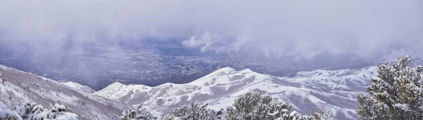 Centre Ville Salt Lake City View Little Black Mountain Peak — Photo