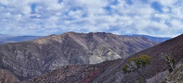 Ландшафт Скелястих Гір Пікової Екскурсії Grandeur Peak Bonneville Shoreline Pipe — стокове фото