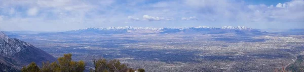 Montañas Rocosas Paisaje Vistas Desde Grandeur Peak Sendero Senderismo Bonneville —  Fotos de Stock