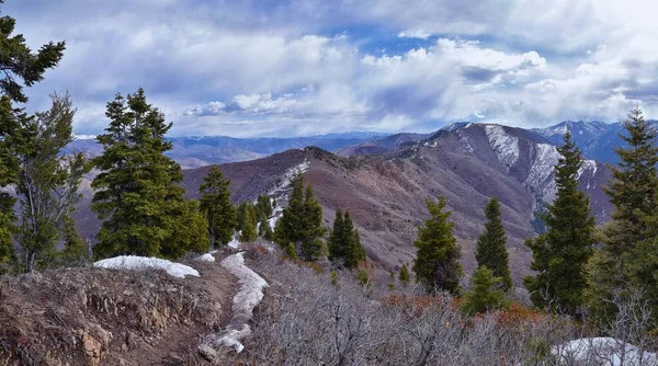 Βραχώδη Όρη Θέα Τοπίο Από Grandeur Peak Μονοπάτι Πεζοπορίας Bonneville — Φωτογραφία Αρχείου
