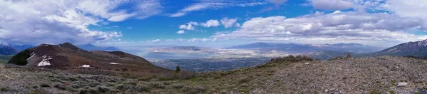 Rocky Mountains Wasatch Μπροστινό Τοπίο Βλέπει Τους Πρόποδες Του Όρους — Φωτογραφία Αρχείου