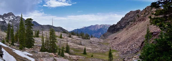 Скелясті Гори Sundial Peak Lake Blanche Hiking Trail Vista Views — стокове фото