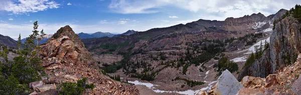 Rocky Mountains Sundial Peak Lake Blanche Caminhadas Vista Trilha Verão — Fotografia de Stock