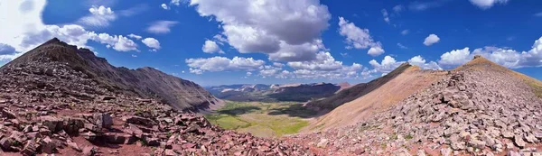 Kings Peak Panoramic Vista Views Uintah Rocky Mountains Henrys Fork — Stock Photo, Image