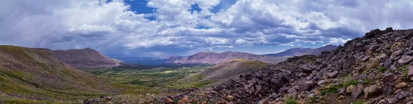 Vistas Del Paisaje Desde Kings Peak Panorama Uintah Montañas Rocosas — Foto de Stock