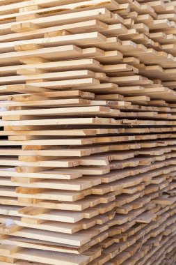 İnşaat doku arka plan deseni için kesme odun yığını