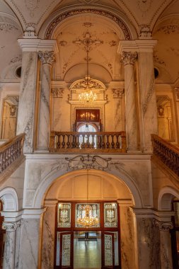 Karlovy Vary, Çek Cumhuriyeti - 7 Mayıs 2016: Imperial Spa 'nın İçi - Karlovy Vary (Karlsad)