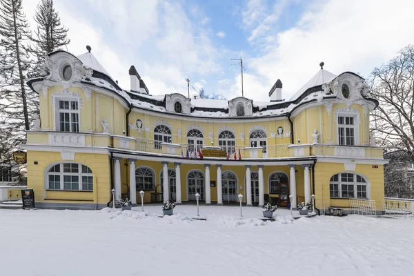 Marianske Lazne Tjeckien Januari 2021 Spa Arkitektur Byggnad Litet Spa — Stockfoto