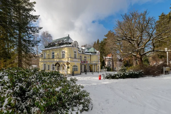 Marianske Lazne Czech Republic January 2021 Spa Architecture Building Small — Fotografia de Stock