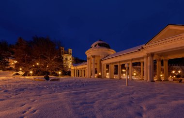 Marianske Lazne (Marienbad) - kar altında küçük bir kaplıca kasabası