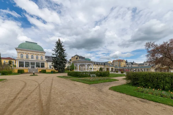 Frantiskovy Lazne Franzensbad Centro Famosa Ciudad Balneario Checo — Foto de Stock