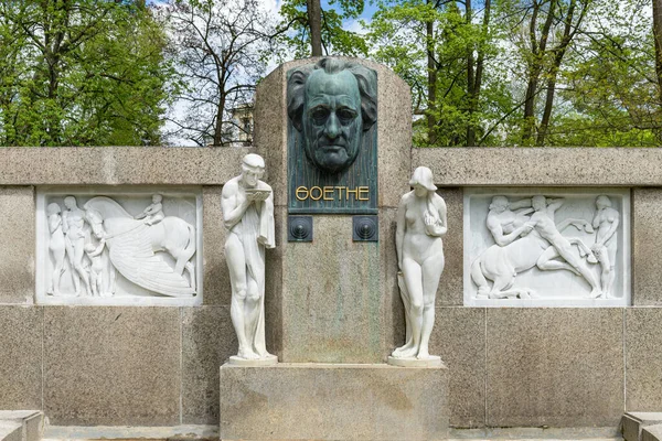 Frantiskovy Lazne Tschechien Mai 2021 Denkmal Für Den Berühmten Deutschen — Stockfoto