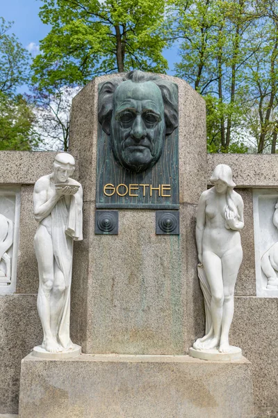 Frantiskovy Lazne Tschechien Mai 2021 Denkmal Für Den Berühmten Deutschen — Stockfoto