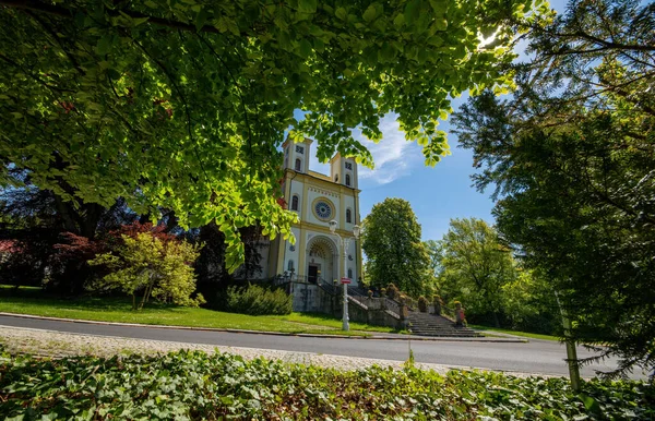 Spa Mimarisi Çek Cumhuriyeti Nin Batısındaki Marianske Lazne Marienbad Kaplıca — Stok fotoğraf